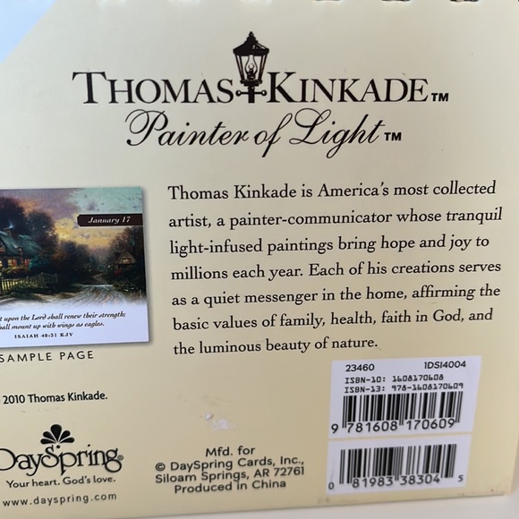Thomas Kinkade Inspirational calendar, daily scriptures, - Picture 2 of 5